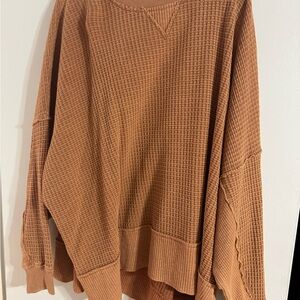 American Eagle Outfitters Ribbed Knit Sweater in Brown